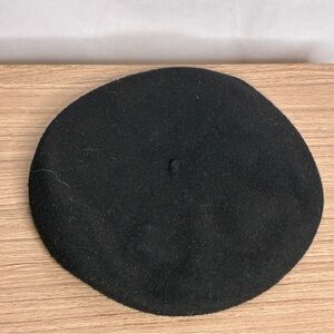 Vintage Borsalino Italian Classic Black Beret in Wool